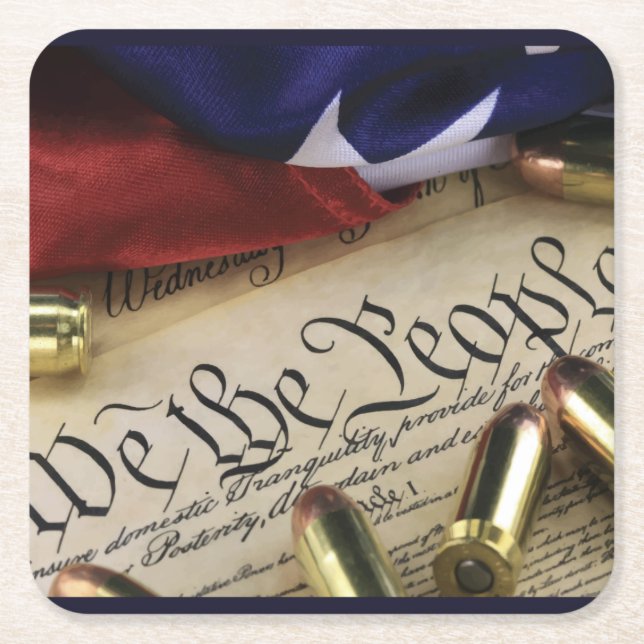 Dessous De Verre Carré Déclaration d'indépendance (Devant)