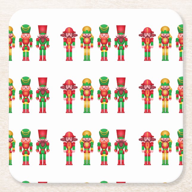 Dessous De Verre Carré Décor de Noël (Devant)