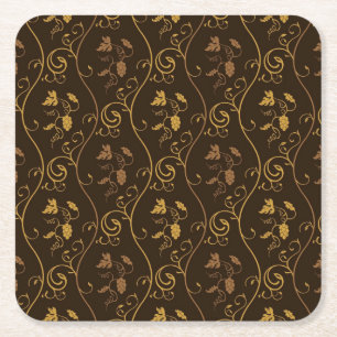 Dessous De Verre Carré Décor de raisins