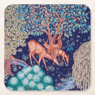 Dessous De Verre Carré Deers dans The Forest, William Morris