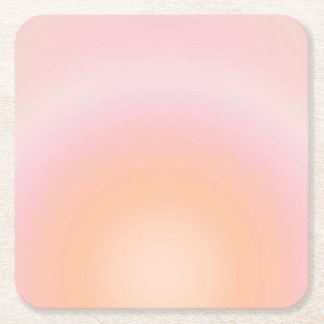 Dessous De Verre Carré Dégradé Fuzz Peach (Devant)