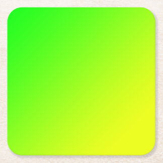 Dessous De Verre Carré dégradé jaune vert   