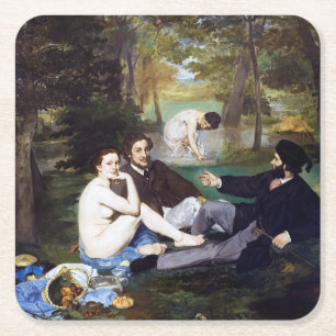Dessous De Verre Carré Déjeuner sur l'herbe, Manet