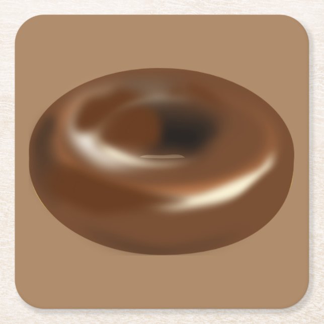 Dessous De Verre Carré Délicieux noisette au chocolat (Devant)