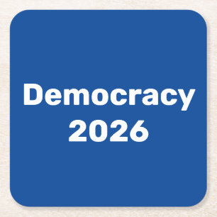 Dessous De Verre Carré Démocratie 2026 Élection de mi-mandat