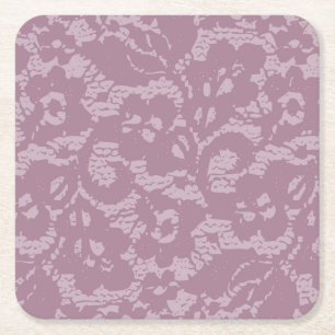 Dessous De Verre Carré Dentelle violette