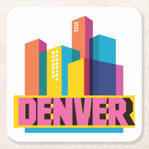 Dessous De Verre Carré Denver dans la conception