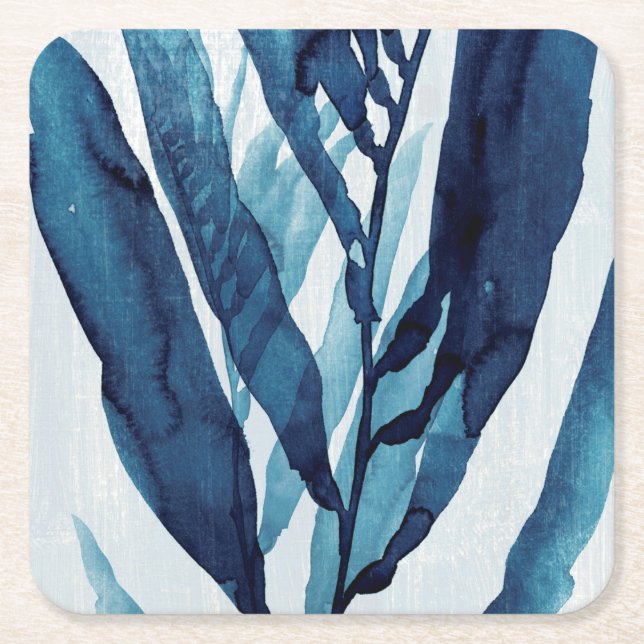 Dessous De Verre Carré Dérive bleue I (Devant)