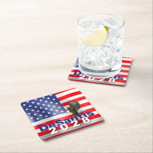 Dessous De Verre Carré DeSantis 2028 avec Bald Eagle