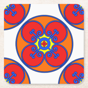 Dessous De Verre Carré Design méditerranéen en Sicile