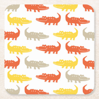 Dessous De Verre Carré dessous de verre d'alligator