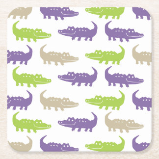 Dessous De Verre Carré dessous de verre d'alligator