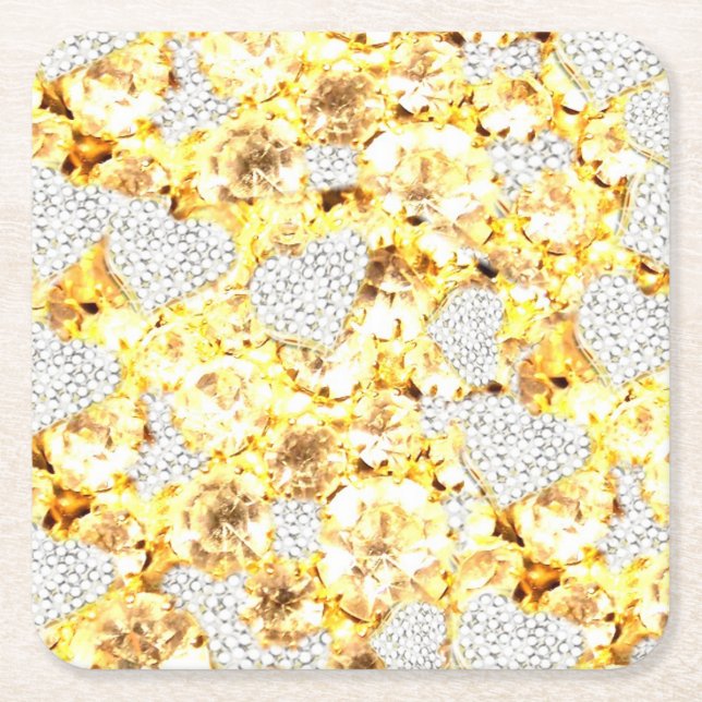Dessous De Verre Carré DESSOUS DE VERRE de BLING (Devant)