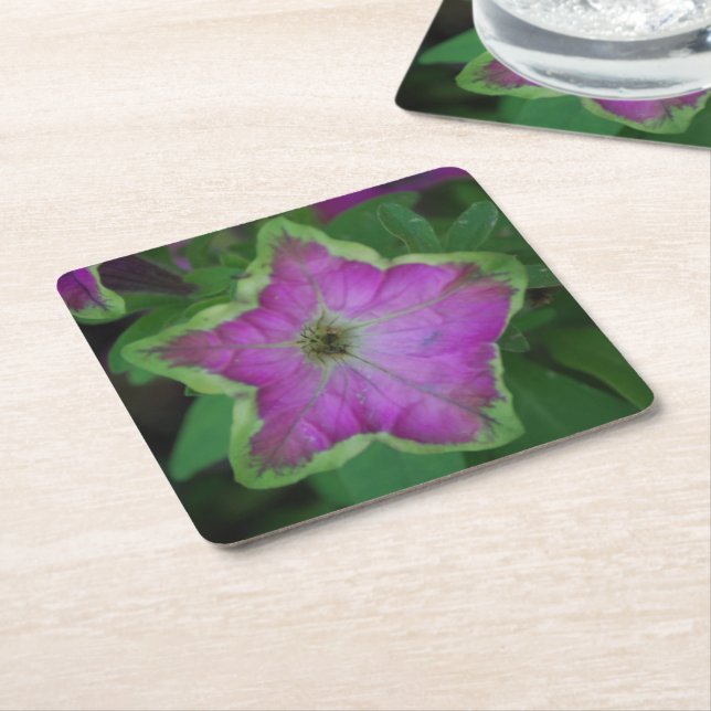 Dessous De Verre Carré Dessous de verre de fleur sauvage (Incliné)