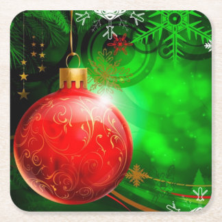 Dessous De Verre Carré Dessous de verre de Noël