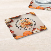 Dessous de verre de papier d'automne