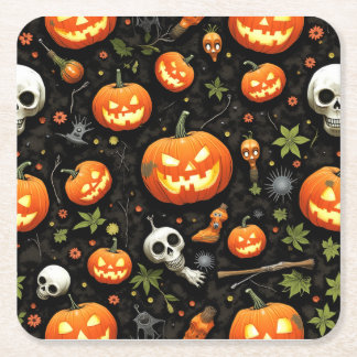 Dessous De Verre Carré Dessous de verre d'Halloween