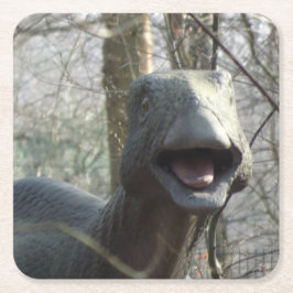 Dessous De Verre Carré Dessous de verre Dinosaur à regarder