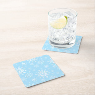 Dessous De Verre Carré Dessous de verre en papier flocon de neige