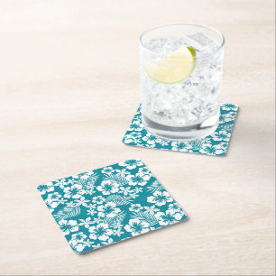 Dessous De Verre Carré Dessous de verre en papier Palmes tropicales