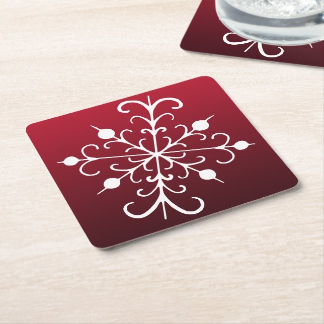 Dessous De Verre Carré Dessous de verre Holiday Snowflake (Incliné)