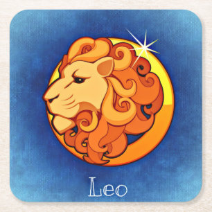 Dessous De Verre Carré dessous de verre leo zodiac