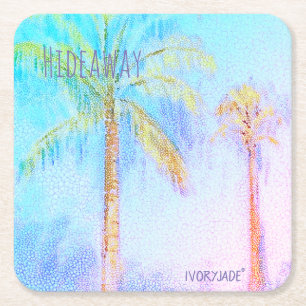 Dessous De Verre Carré Dessous de verre Palm Tree