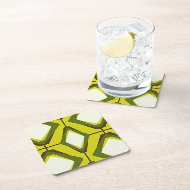 Dessous De Verre Carré Dessous de verre papier Aguacate (En situation)