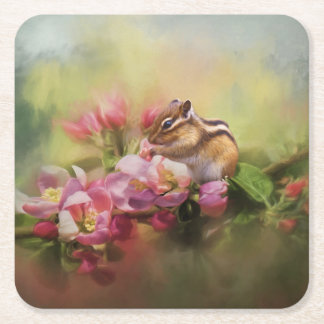 Dessous De Verre Carré Dessous de verre papier Chipmunk