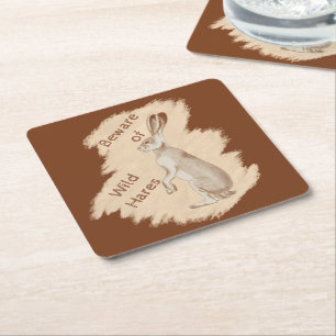 Dessous De Verre Carré Dessous de verre papier Jack Rabbit et Friends
