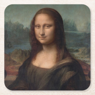 DESSOUS DE VERRE CARRÉ DESSOUS DE VERRE PAPIER : LEONARDO DA VINCI : LA M