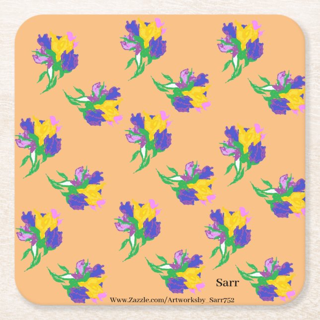 Dessous De Verre Carré Dessous de verre papier : Lilly's (Devant)