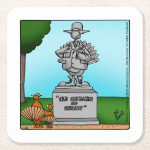 Dessous De Verre Carré Dessous de verre Thanksgiving Humour Bar