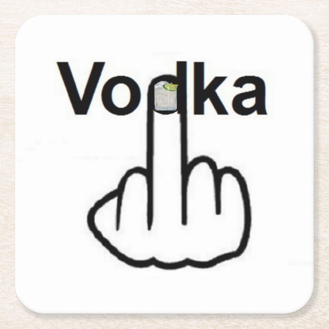 Dessous De Verre Carré Dessous de verre Vodka Flip (Devant)