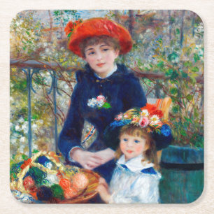 Dessous De Verre Carré Deux Soeurs, Renoir