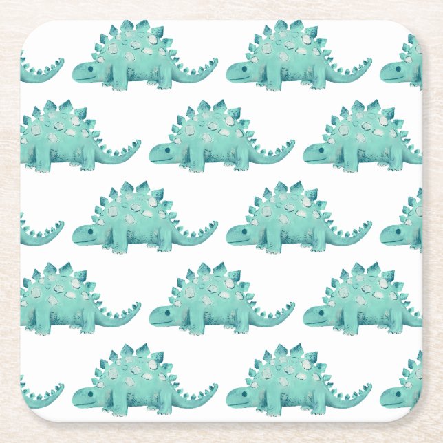 Dessous De Verre Carré Dinosaur Stegosaurus motif (Devant)