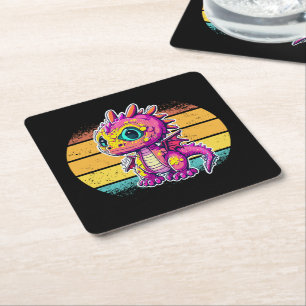 Dessous De Verre Carré Dinosaure bébé adorable Jurassic Joy