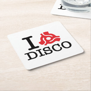 Dessous De Verre Carré Discothèque de l'adaptateur I 45