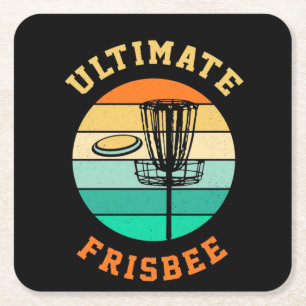 Dessous De Verre Carré Disque Golf Ultimate Frisbee