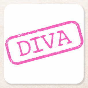 DESSOUS DE VERRE CARRÉ "DIVA"