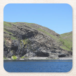 Dessous De Verre Carré Dragon Face Rock Cliffs Skye