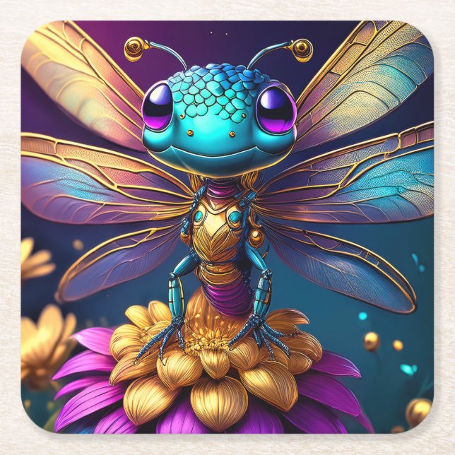 Dessous De Verre Carré Dragonfly Dreaming Zephyr (Devant)