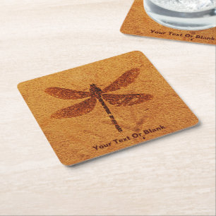 Dessous De Verre Carré Dragonfly fossile