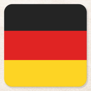 Dessous De Verre Carré Drapeau allemand