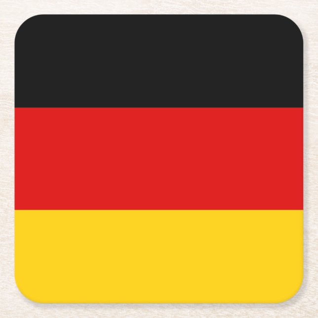 Dessous De Verre Carré Drapeau allemand (Devant)