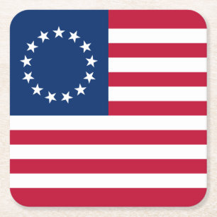 Dessous De Verre Carré Drapeau américain Betsy Ross