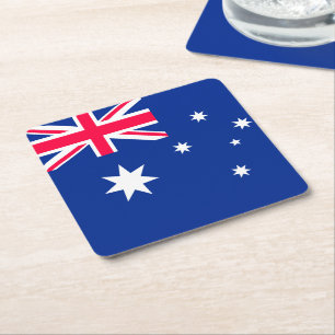 Dessous De Verre Carré Drapeau australien