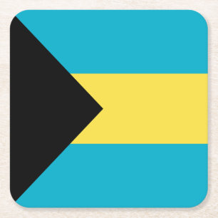 Dessous De Verre Carré Drapeau bahamien