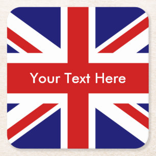 Dessous De Verre Carré Drapeau britannique Union Jack