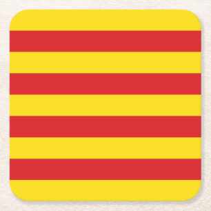 Dessous De Verre Carré Drapeau catalan (Catalogne)